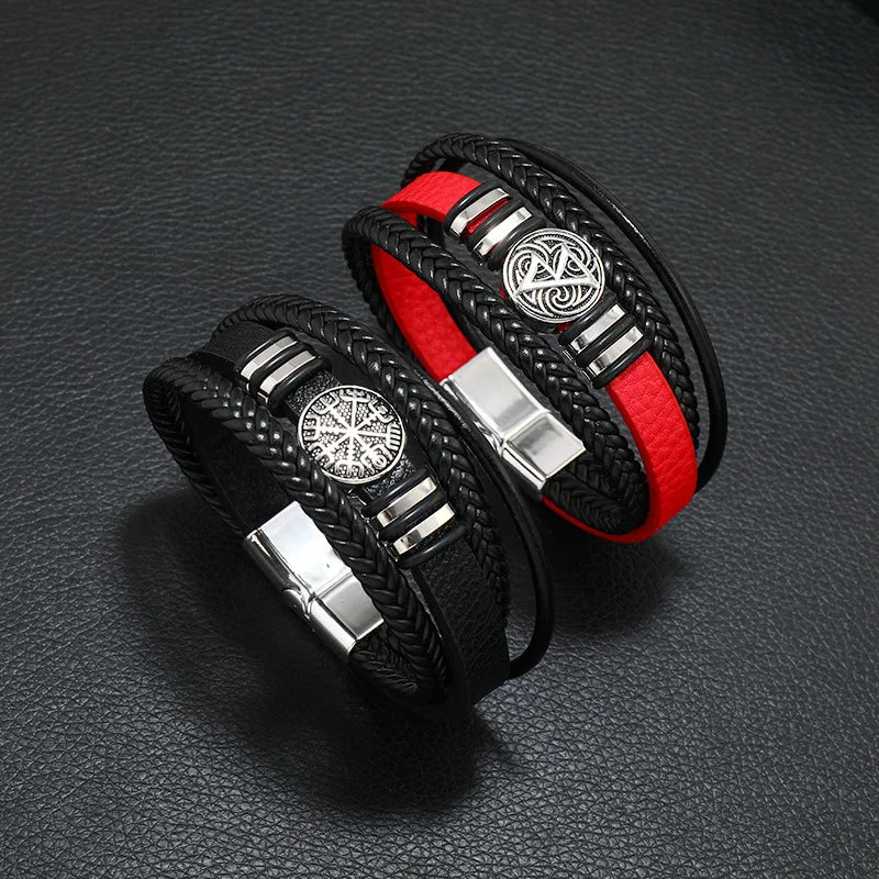 Bracelet en Cuir PU Tendance & Minimaliste avec Fermoir Magnétique