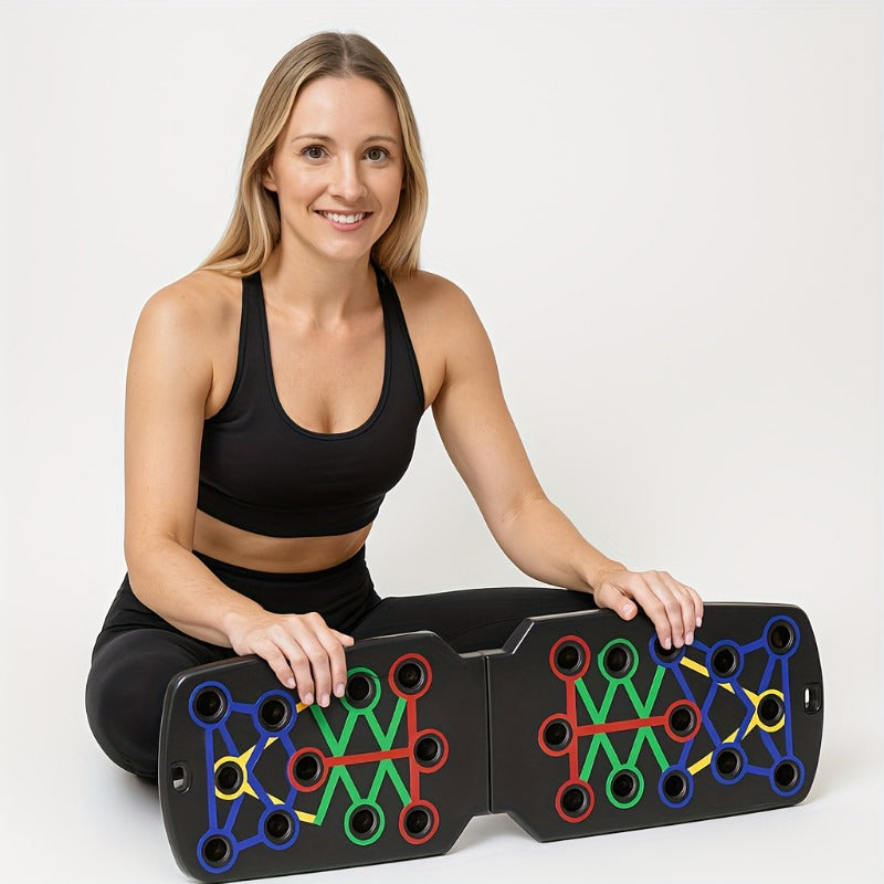 Planche de Push-Up Pliable Multifonctionnelle – Entraînement Complet à Domicile