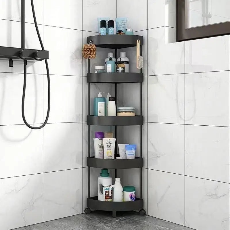 Étagère de Rangement Triangulaire – Salle de Bain & Cuisine