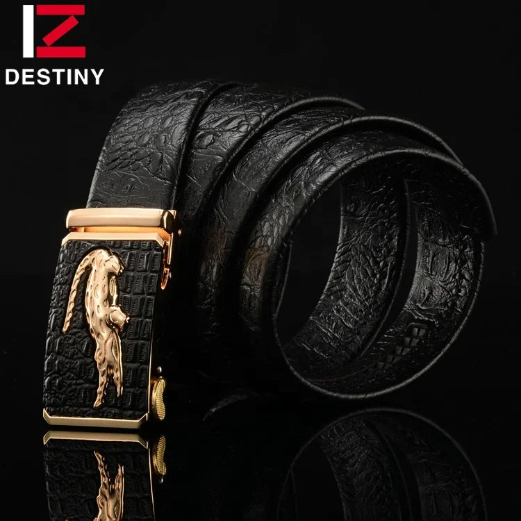 Ceinture en Cuir Véritable pour Hommes – Luxe & Élégance | Top Quality Famous Brand