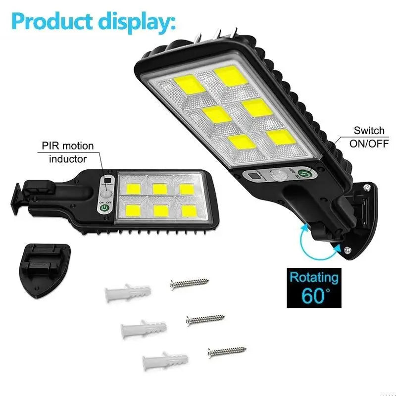 Lampe Solaire Extérieure LED Murale – Rechargeable & Imperméable