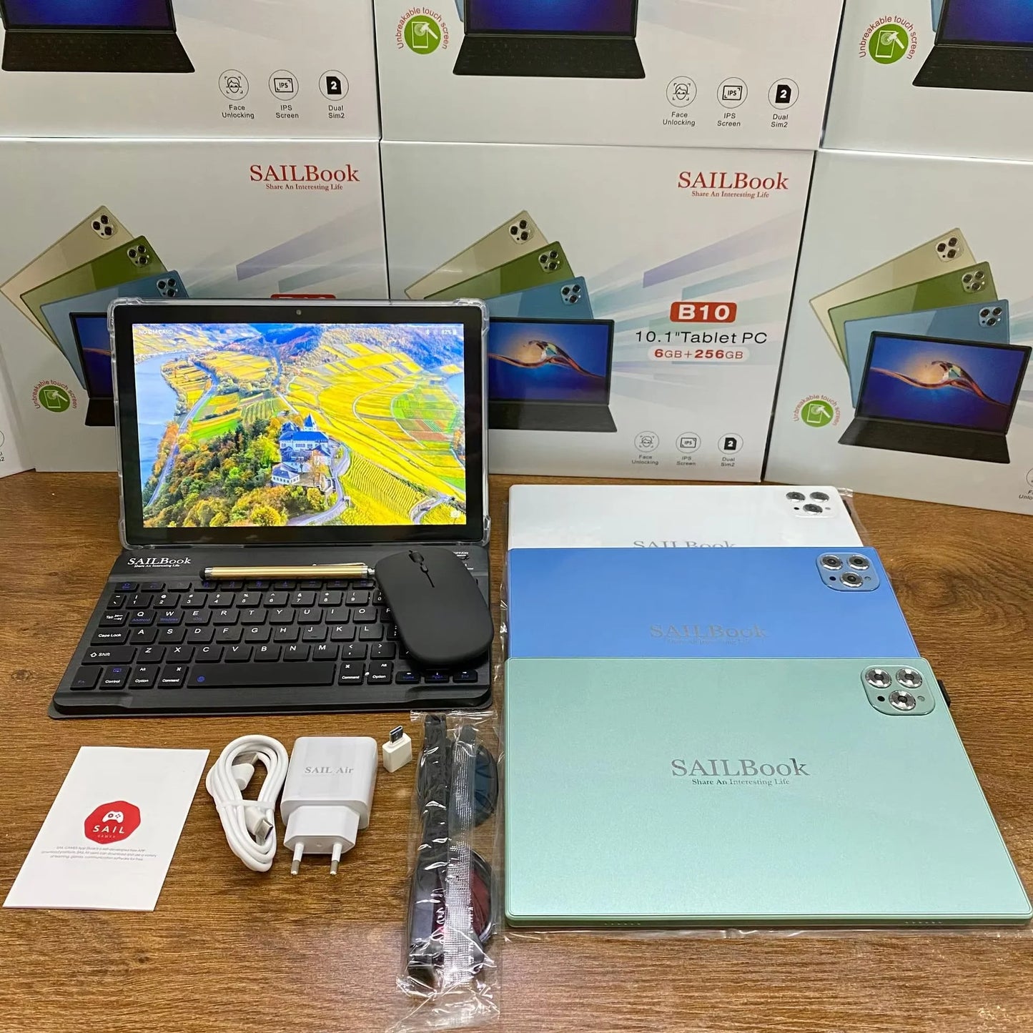 💼 Tablette 10.1" Android 2025 – Pack Complet Ultra-Économique & Performant