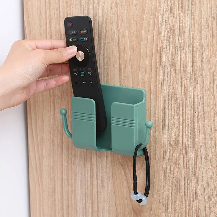 📱 Support Mural pour Téléphone Portable – Sans Perçage | Boîte de Rangement avec Crochet Multifonction & Porte-Télécommande