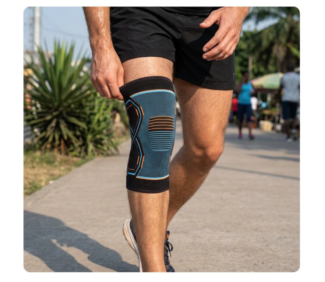 Genouillère de Compression Sportive Haute Performance - Soutien & Mobilité