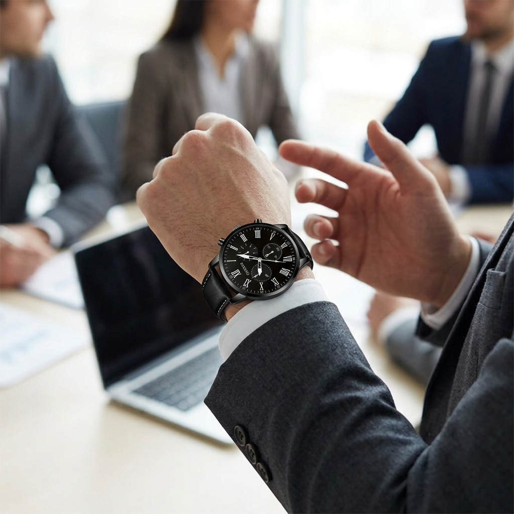 Montre Geneva Premium LP22 – Élégance Masculine & Design Quartz