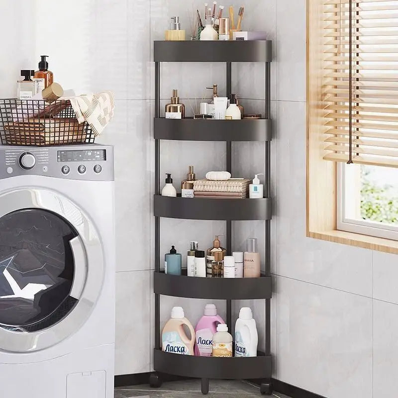 Étagère de Rangement Triangulaire – Salle de Bain & Cuisine