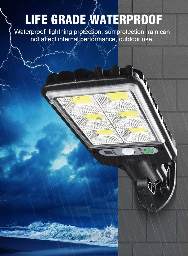 Lampe Solaire Extérieure LED Murale – Rechargeable & Imperméable
