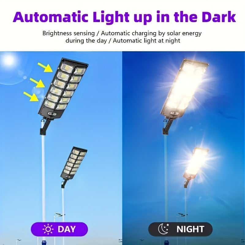 Feux de Rue Solaire LED ANKRIYUL 504 – Lumière Solaire Extérieure avec Télécommande