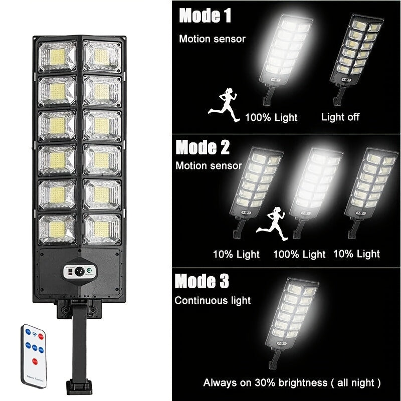Feux de Rue Solaire LED ANKRIYUL 504 – Lumière Solaire Extérieure avec Télécommande