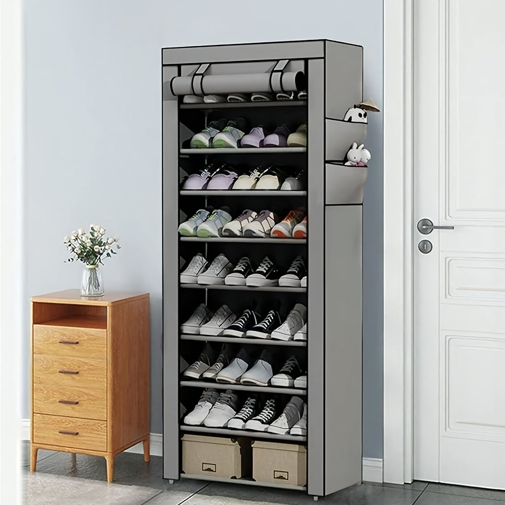 Organisateur de Chaussures Multifonctionne avec Housse Anti-Poussière