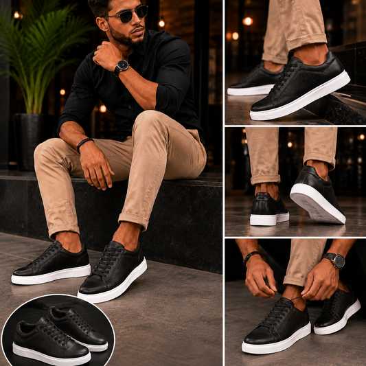 BASKETS EN CUIR PREMIUM – STYLE & CONFORT