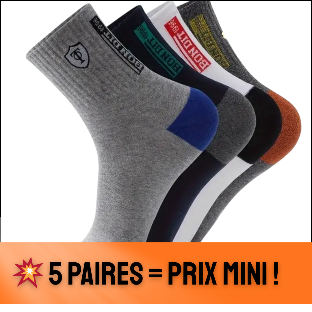Lot de 5 Paires de Chaussettes pour Hommes