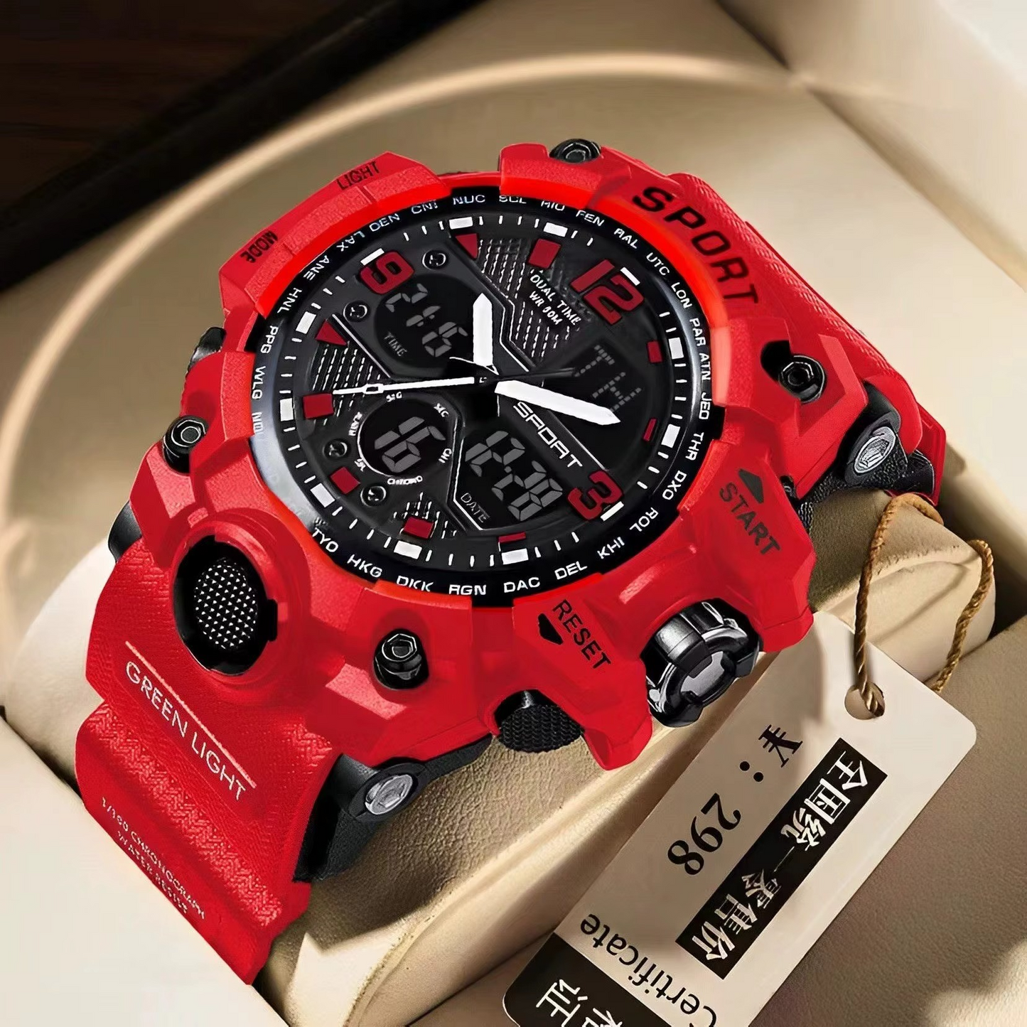 Montre Sport Numérique Rugged – Tactique, Résistante & Polyvalente