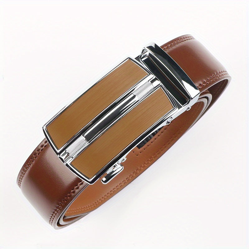 Ceinture à Cliquet en Cuir Véritable pour Homme