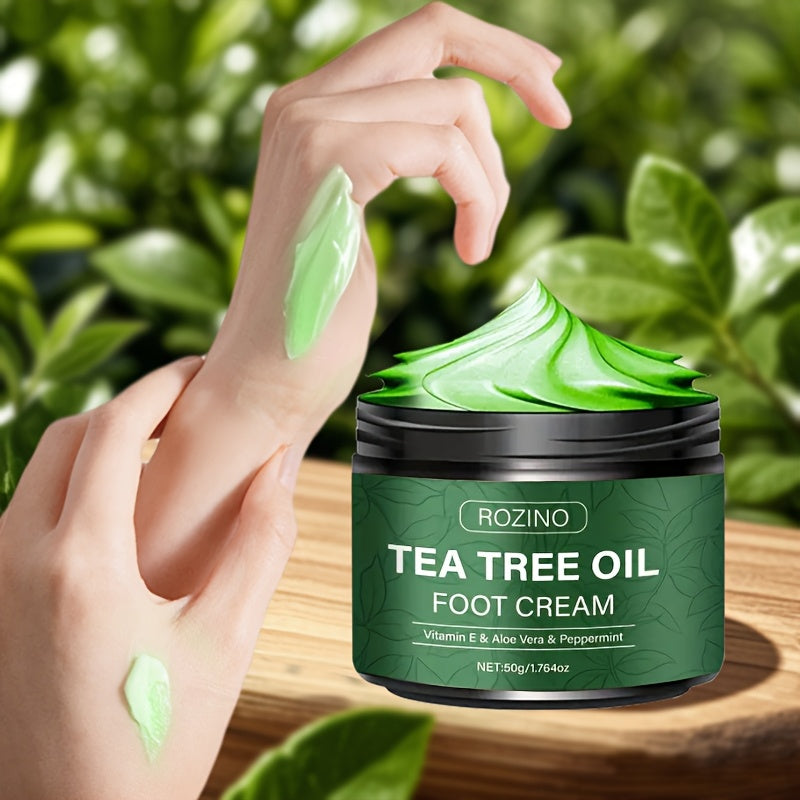 Crème pour les Pieds à l’Huile d’Arbre à Thé – Hydratation & Soin Réparateur