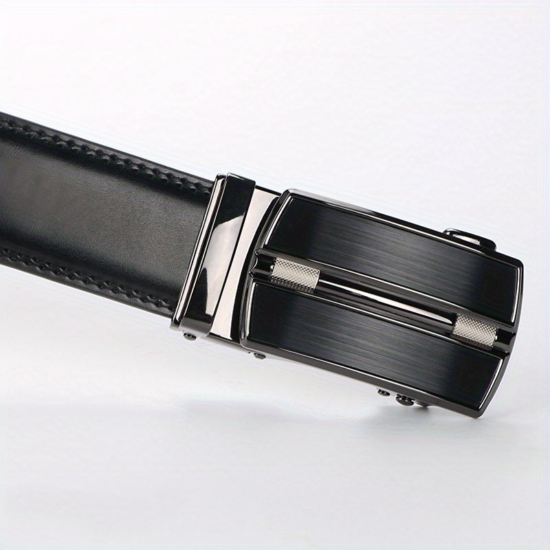 Ceinture à Cliquet en Cuir Véritable pour Homme