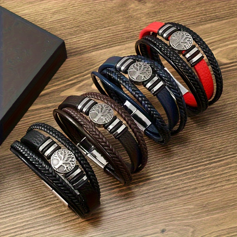 Bracelet en Cuir PU Tendance & Minimaliste avec Fermoir Magnétique