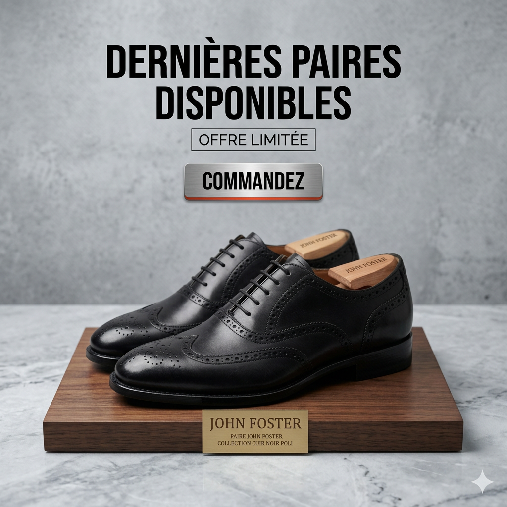 MOCCASSIN JOHN FOSTER – VRAI CUIR QUALITÉ PREMIUM