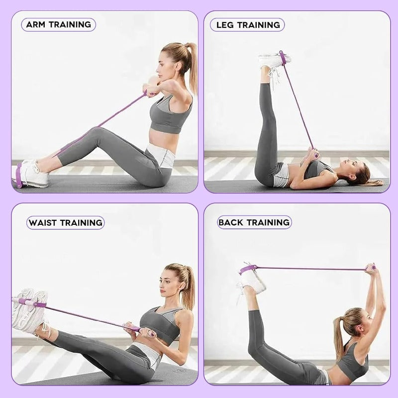 BANDES DE RÉSISTANCE ÉLASTIQUES – YOGA & FITNESS À DOMICILE