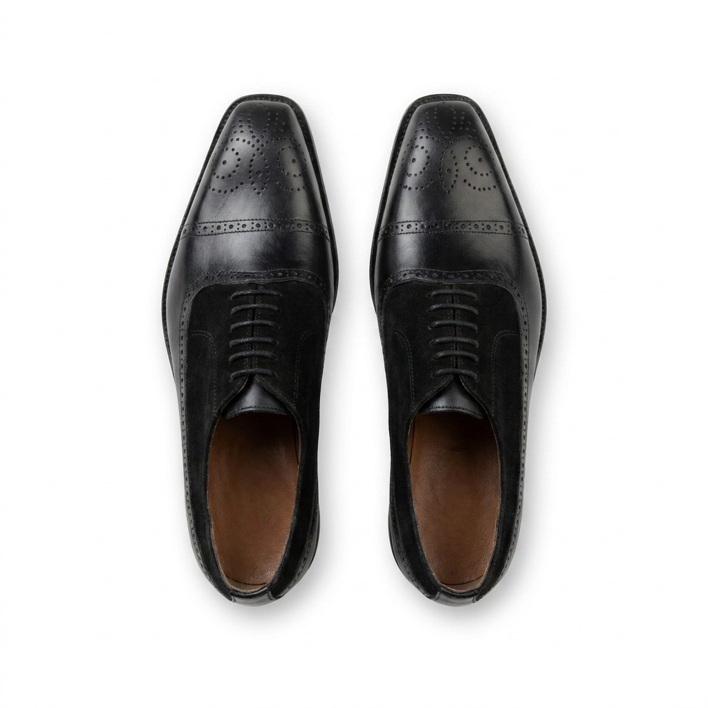 Pack Prestige Borj Afrique : Oxford Brogue en Daim & Cuir + Ceinture Offerte