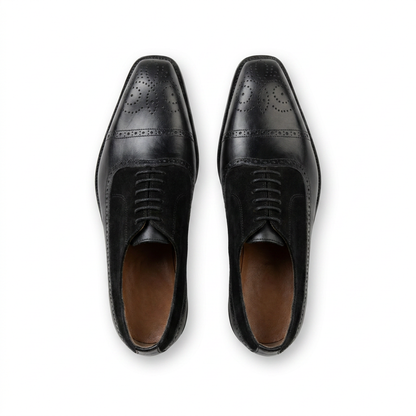 Pack Prestige Borj Afrique : Oxford Brogue en Daim & Cuir + Ceinture Offerte