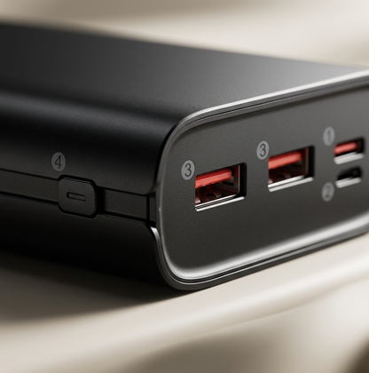 PowerBank Ultra-Rapide 22.5W - Chargez 3 Appareils Simultanément