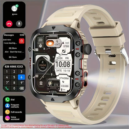 Smartwatch Tactique Pro - Appels Bluetooth & Robustesse Militaire