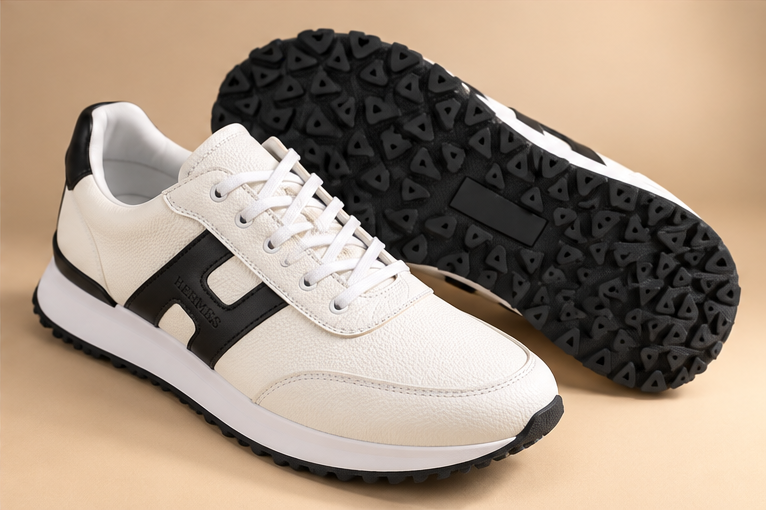 Sneakers HERMÈS Luxe – L’Élégance à Chaque Pas