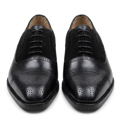 Pack Prestige Borj Afrique : Oxford Brogue en Daim & Cuir + Ceinture Offerte