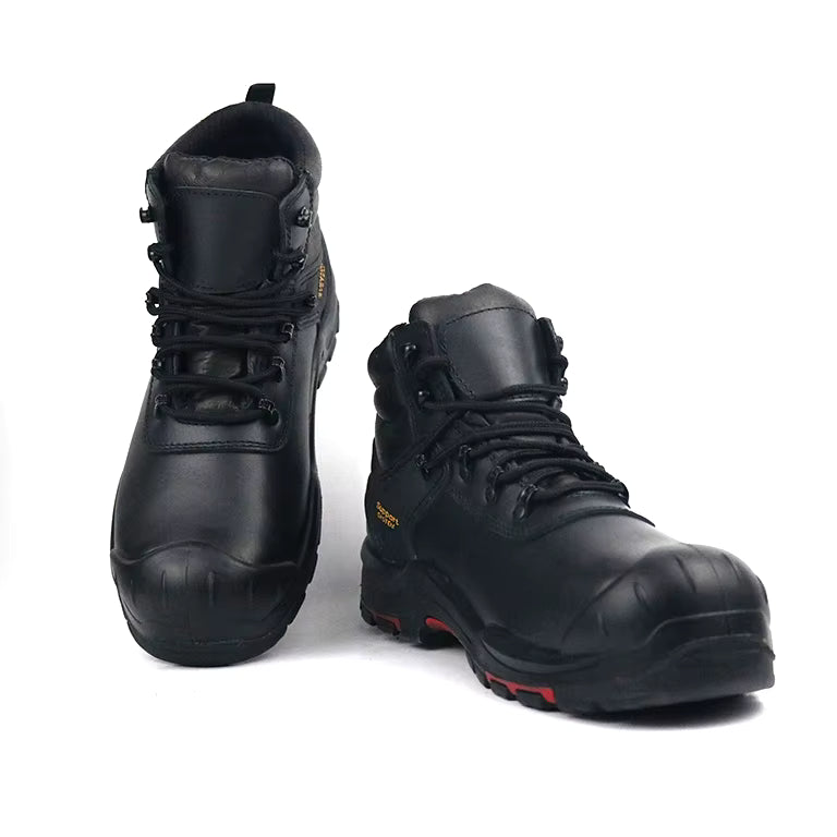 Bottines de Sécurité Premium Cuir Véritable – Protection & Imperméabilité