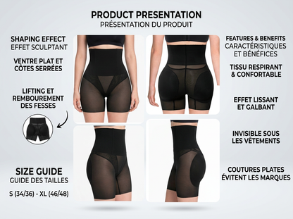 Gaine Sculptante 2-en-1 Premium – Ventre Plat & Fessier Galbé | Boutique Congo