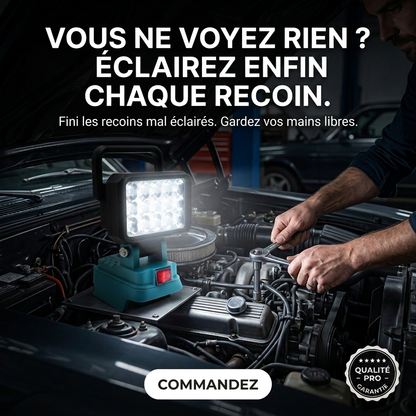 Projecteur LED Haute Puissance – Éclairage Pro sans fil
