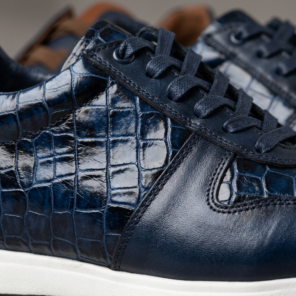 Pack Prestige Navy : Sneakers Cuir & Sport Chic – Élégance Absolue