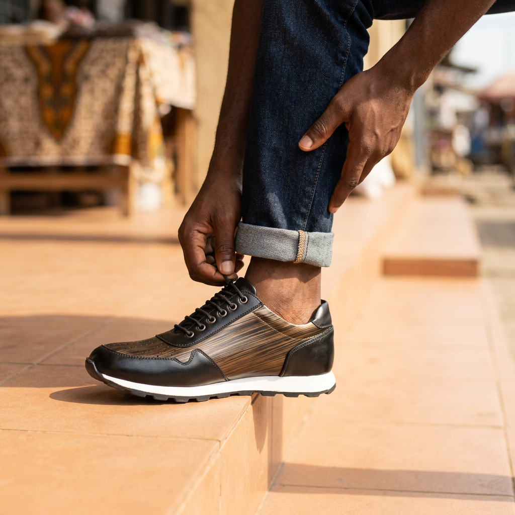Chaussures de Luxe "Ébène & Bronze" – Élégance Italienne