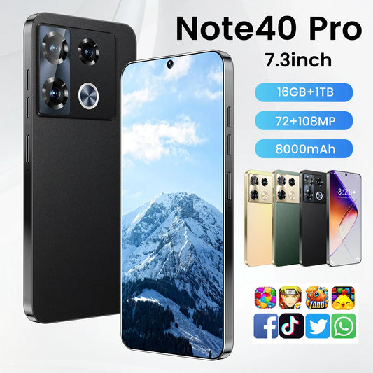 📱 Infinix Note40 / Note40 Pro – Smartphone Grand Écran HD 5G Double SIM