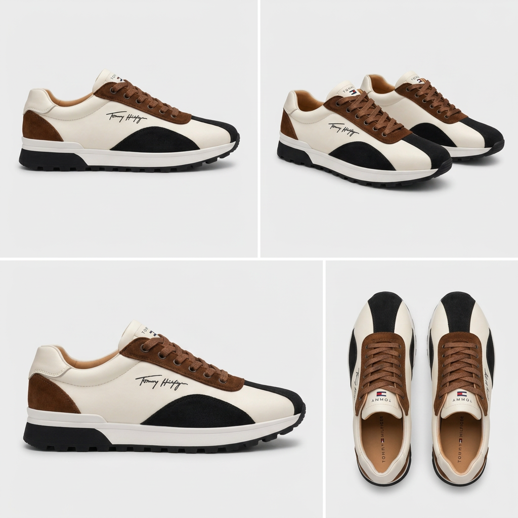 Sneakers Premium en Cuir & Daim