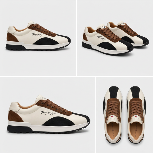 Sneakers Premium en Cuir & Daim