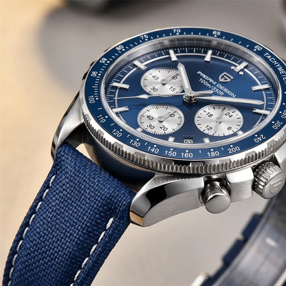 Montre Poedagar 879 Luxe - Cuir Véritable & Chronographe Sport | Brazzaville