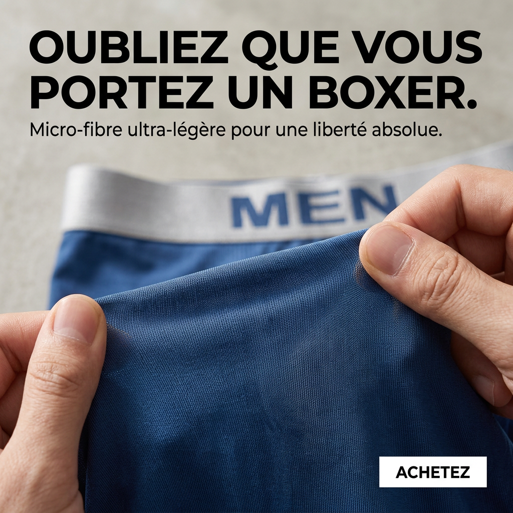 Boxer MEN Premium - Maintien Anatomique 3D & Confort Absolu