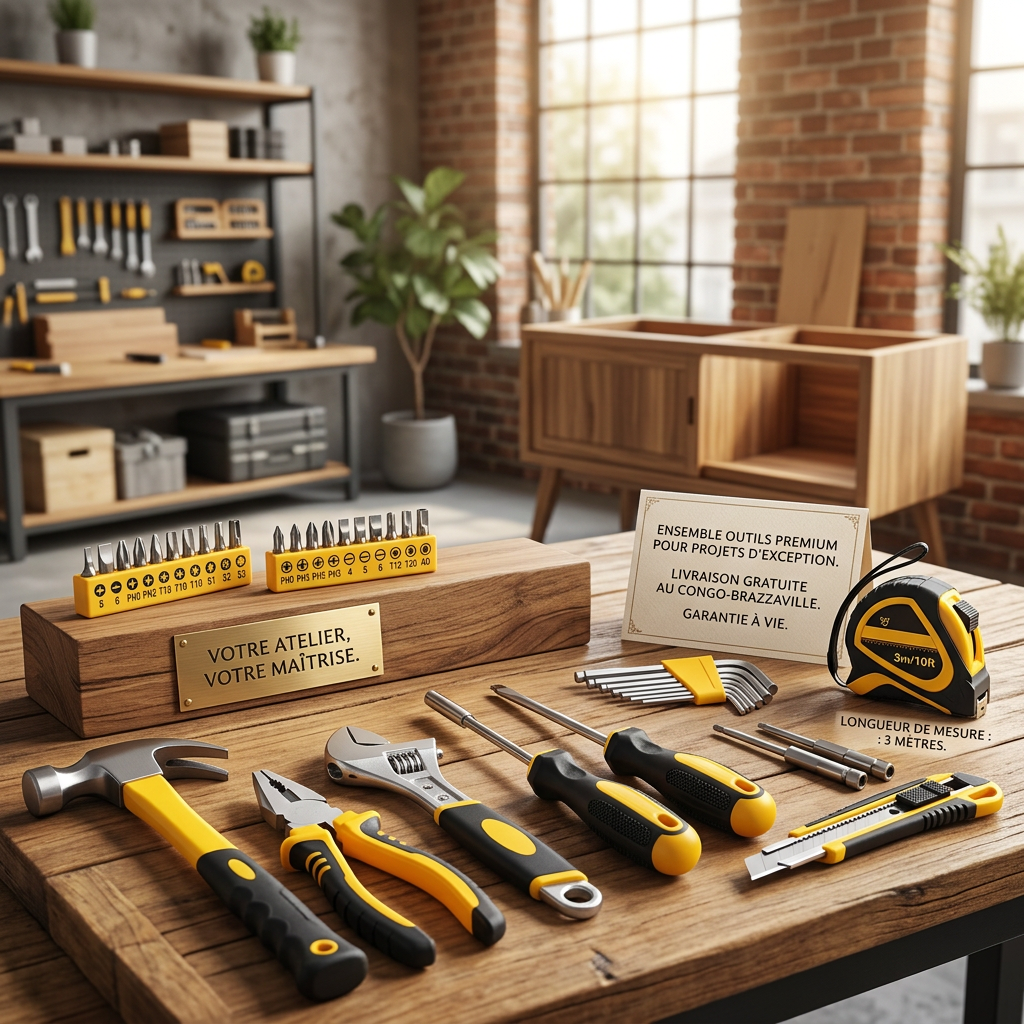 Valise à Outils Professionnelle 100 Pièces - Kit Complet Maison & Atelier
