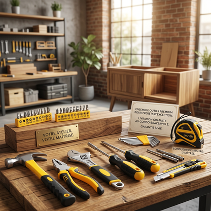 Valise à Outils Professionnelle 100 Pièces - Kit Complet Maison & Atelier