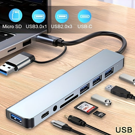 HUB MULTIFONCTION 8-EN-1 – CONNECTIVITÉ COMPLÈTE & PERFORMANCE FLUIDE