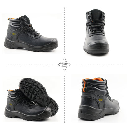 Bottines de Sécurité Premium Cuir Véritable – Protection & Imperméabilité