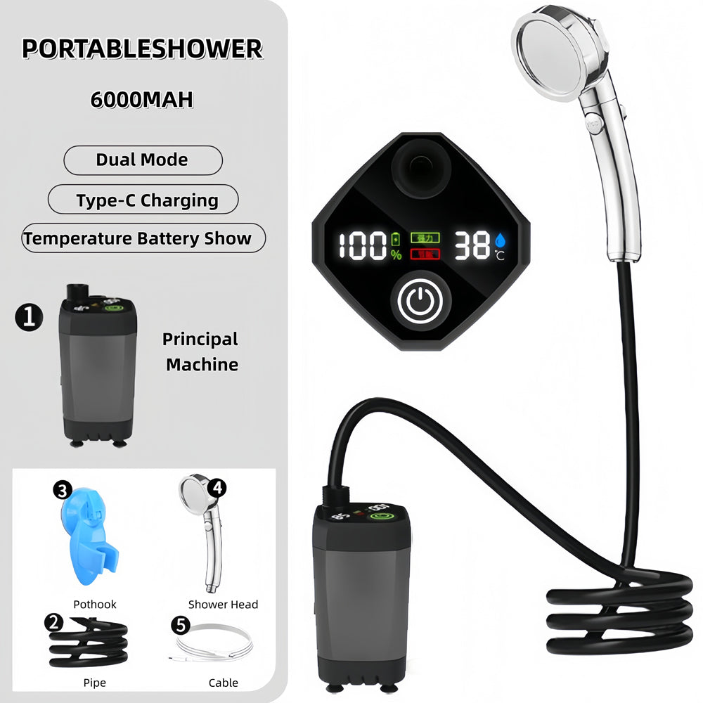 Douche Portable Électrique Rechargeable DAYA - Confort partout au Congo