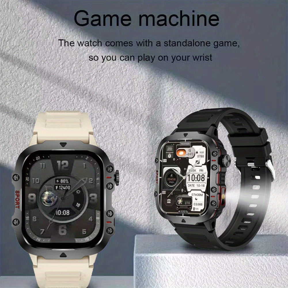 Smartwatch Tactique Pro - Appels Bluetooth & Robustesse Militaire