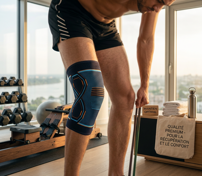 Genouillère de Compression Sportive Haute Performance - Soutien & Mobilité