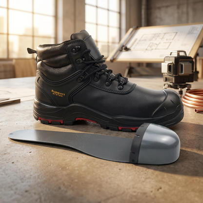 Bottines de Sécurité Premium Cuir Véritable – Protection & Imperméabilité
