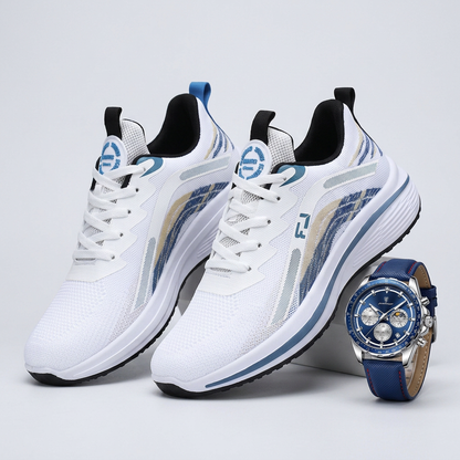 Pack Gentleman Urbain : Montre Poedagar & Baskets Sport-Chic – Style & Performance