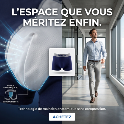 Boxer MEN Premium - Maintien Anatomique 3D & Confort Absolu