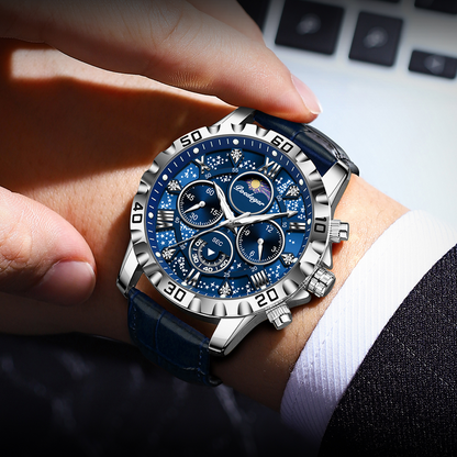 Montre de Luxe Poedagar Chronographe – Élégance & Précision pour Homme